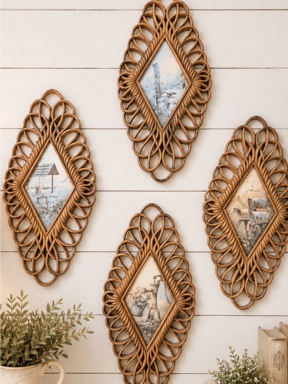 Burwood 1970's Set Of 4 Wall Hangings